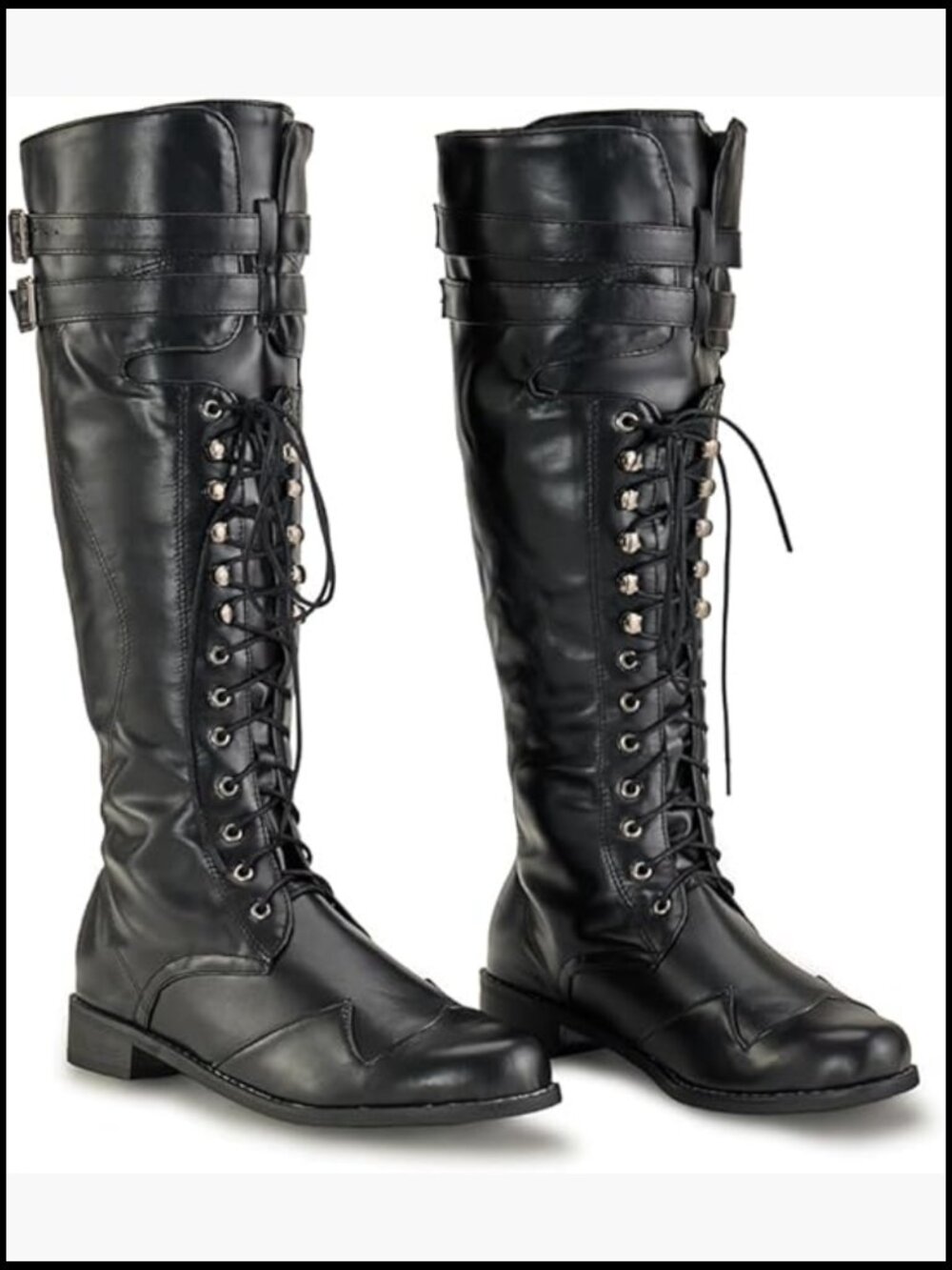 Medieval Renaissance Pull On Mid Calf Gothic Boots Flat Jazz Boots